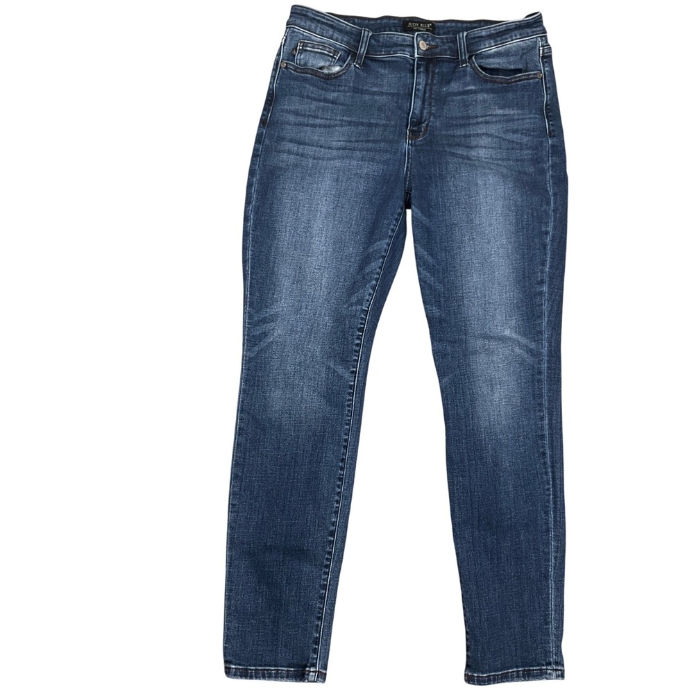 Judy Blue Jeans Women 13/31 Dark Blue Stretch Denim‎ Slim Fit JB82428DK